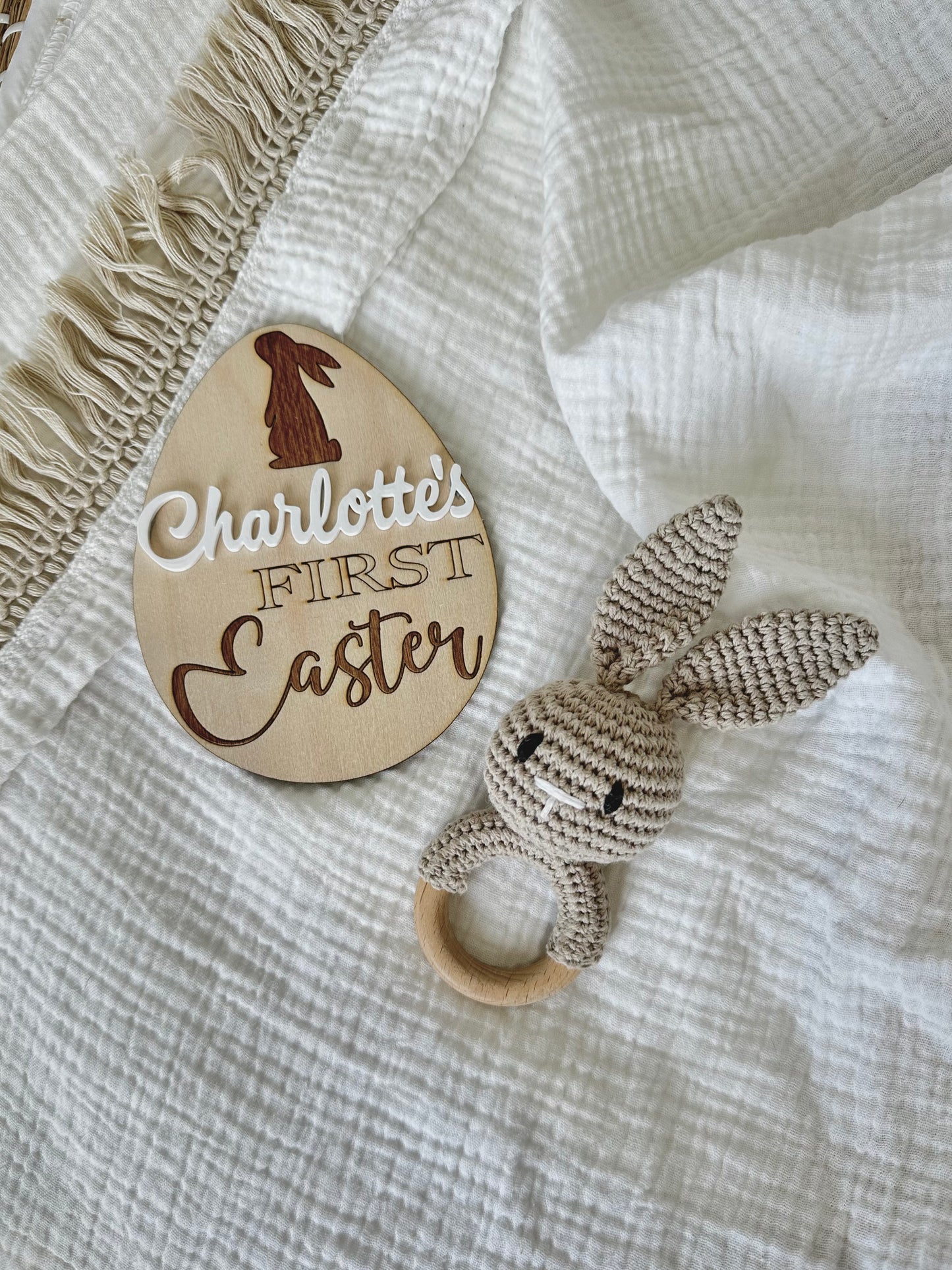 Personalised 'First Easter' Milestone Egg
