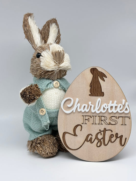 Personalised 'First Easter' Milestone Egg